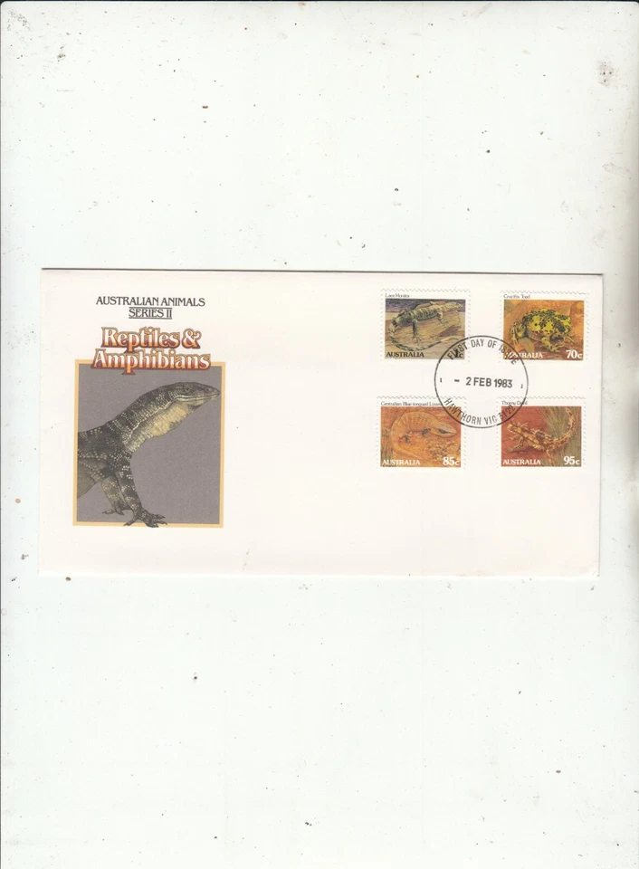 Reptiles & Amphibians-Australian Animals Series 2-1983-FDC-[79]-Australia Stamp - Image 1 of 1