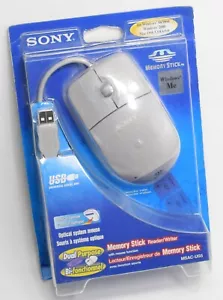 Vintage NOS Sony Memory Stick Reader Writer USB Optical Mouse MSAC-US5 Japan - Picture 1 of 5