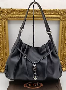 TOD’S BORSA HOBO A SPALLA IN PELLE NERA - Bild 1 von 24