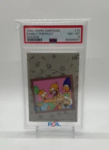 1990 Topps Simpsons Family Portrait Sticker #10 Near Mint-Mint PSA 8 - Picture 1 of 3