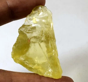 Natural Brazilian Lemon Topaz 83.50 Ct Gemstone Rough Specimen Certified E12356 - Picture 1 of 7