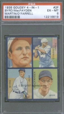 1935 Goudey 20 Byrd (2F*) Martin PSA 6 (6619) - Image 1 of 2