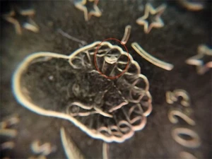 E12 Moneda con ERROR, 20 céntimos de euro, exceso de metal, 2023, España KM 1043 - Imagen 1 de 11
