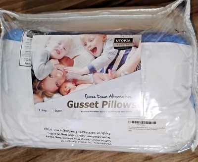 Almohada de refuerzo Utopia tamaño king azul nueva Foto 1 de 4