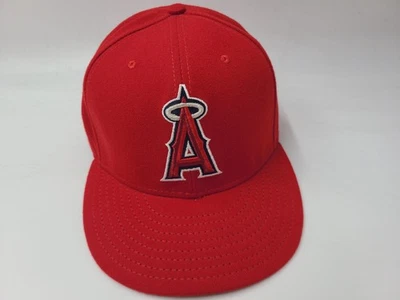 Los Angeles Angels New Era 59Fifty Fitted 7 7/8 Hat Cap Polyester Anaheim MLB - Image 1 of 4