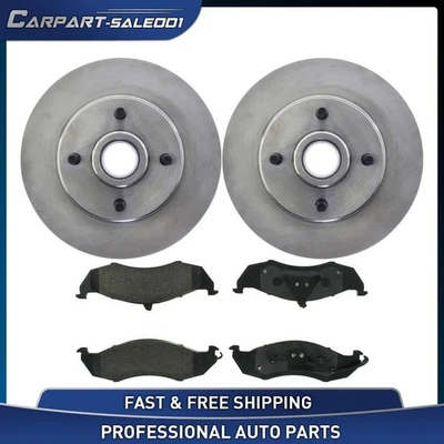 10.08" Front Disc Brake Rotors Brake Pads Kit for 1985-1988 Ford Cougar 3.8L Foto 1 de 4