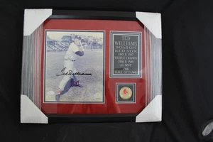 Ted Williams Autographed Framed 8x10 Photo Boston Red Sox JSA & FOD Certified - Picture 1 of 8