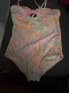 LILLY PULITZER Girls LYDIA SWIMSUIT BATHING SUIT Size 4 - Picture 1 of 5