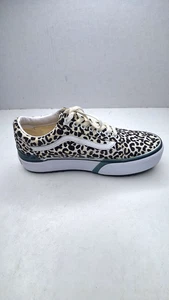 Scarpe VANS Old Skool impilate platform stampa leopardata nero bianco Me's 8,5, Wo 10 - Foto 1 di 11