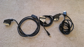 RetroGamingCables SCART Bundle (SNES Super Nintendo, Playstation PS1, Saturn)