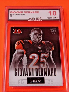 GIOVANI BERNARD Rookie***2013 PANINI HRX***GEM 10---BENGALS--MAD Dog GRADED - Picture 1 of 1