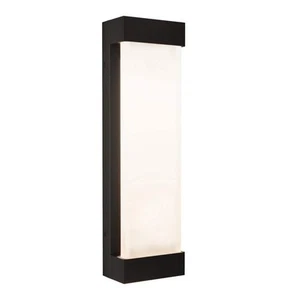Artika Glacier Black Modern Large Integrated LED Exterior Hardwired Garage and - Picture 1 of 9