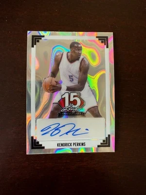 Convención Nacional Hoja 2025 - Kendrick Perkins - Silver Lava Auto #d 1/1 Foto 1 de 2