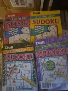 Familienspaß oder Spaß & einfache Sudoku Puzzle Bücher 3 Stück verschiedene Packungen - Bild 1 von 1