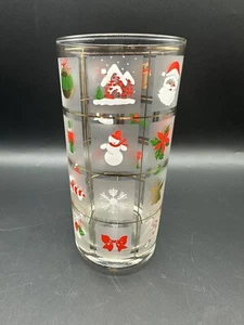 One (1) CULVER CHRISTMAS POTPOURRI 15 oz Highball Glass/Tumbler - Picture 1 of 10