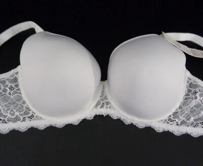 SIMONE PÉRÈLE SIMONE PERELE Caresse BH Spacer Tauchausschnitt Weiß 12A316 Neu