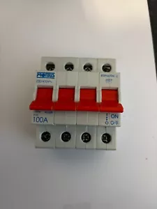 PROTEUS 100 AMP 100S4 FOUR POLE MAIN SWITCH DISCONNECTOR - Picture 1 of 1