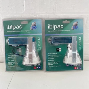 2 X RECESSED DOWNLIGHT JOBLOT IBLPAC 10,000hrs CHROME 18W - Picture 1 of 4