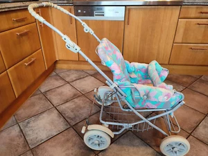 Vintage Kinderwagen TEUTONIA plus 2 x Fußsäcke 80er Jahre - Bild 1 von 24