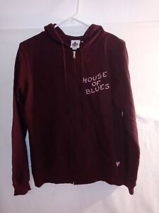 HOUSE OF BLUES "HELP EVER HURT NEVER" HOODIE JACKET SIZE MEDIUM WOMENS NWT