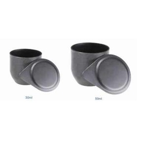30ml 50ml Iron Crucible With Lid Laboratory Chemistry Melting Cast