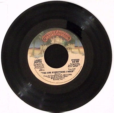 LARRY SANTOS YOU ARE EVERYTHING I NEED/LONG LONG TIME CASABLANCA  VINYL 45 48-64 Foto 1 de 2