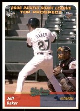 2006 MultiAd Pacific Coast League Top Prospects Jeff Baker Colorado Springs Sky