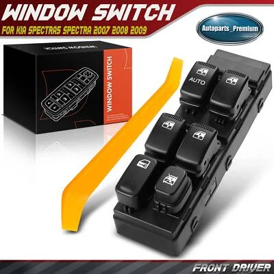 Interruptor de ventana eléctrica lateral izquierda del conductor delantero para Kia Spectra5 Spectra 2007 2008 2009 Foto 1 de 4