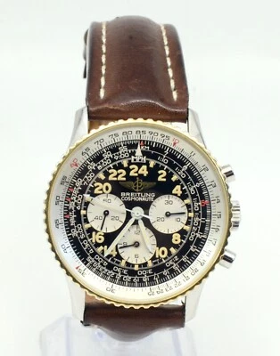 Men's Breitling Navitimer Cosmonaut watch SS & 18K Yellow Gold bezel Ref.81600B - Image 1 of 4