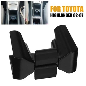 Black Center Console Cup Holder Insert Divider For Toyota Highlander 2002-2007 - Picture 1 of 8