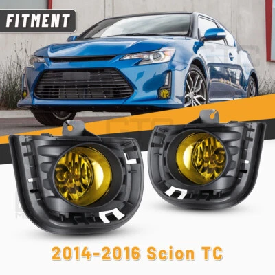 Luces antiniebla para 2014 2015 2016 Scion tC lentes de vidrio amarillo lámparas de parachoques  Foto 1 de 4