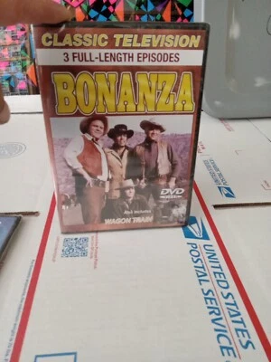 Bonanza and Wagon Train 3 Full-Length Episodes, DVD, 2007 New Sealed ~slim Case - Image 1 of 3