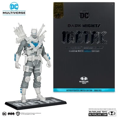 Figurine The Grim Knight (Dark Nights Metal) Black & White Gold Label Batman - Photo 1/4