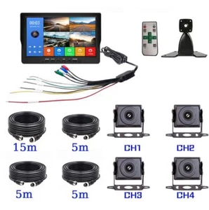 10.1" AHD 1080P Screen Car/RV/Bus/Truck Monitor Rear View Camera Splitscreen CCD - Picture 1 of 22