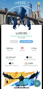 Pokèmon Go Brillante Necrozma Nueva York Fondo - Nivel 50 - Comercio Instantáneo - #800 - Imagen 1 de 1