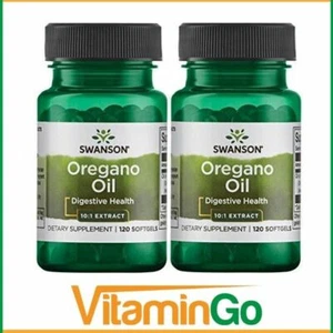 Swanson Oregano Oil 10:1 Extract, 150mg 2x 120 softgels | Digestive Support