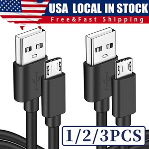3/6ft Micro USB Fast Charging Cable Cord For Samsung Android Phone Charger - Picture 1 of 20