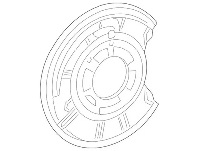 Placa de cubierta de freno original Mercedes-Benz 212-420-21-44 Foto 1 de 2