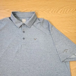 Callaway Shirt Mens 2XLT XXLT Opti Dri Swing Tech Stretch Blue Gray Polo - Picture 1 of 12