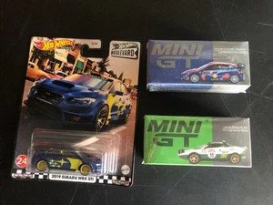 1/64 Hotwheels, Mini GT, Rally Pack, mixed lot of 3, New - Picture 1 of 2