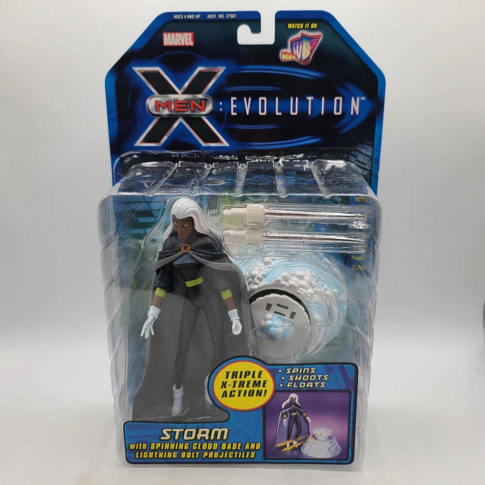 Figura de acción Marvel X Men Evolution Storm 2001 Toybiz vintage niños WB Foto 1 de 2