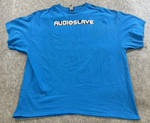 Audioslave T Shirt Short Sleeve Rock Band Blue Size 2XL XXL - Picture 1 of 5