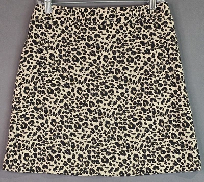 Falda Loft Mujer Forrada Estampado Leopardo Mini Línea A Talla 4 Foto 1 de 4