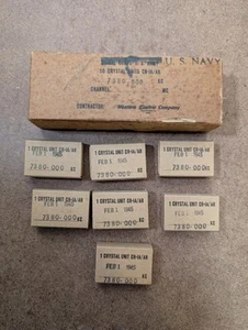 7 VINTAGE NOS MILITARY CR-1A/AR 7380.000 KC US Army Navy luty 1945 west elektryczny - Zdjęcie 1 z 10