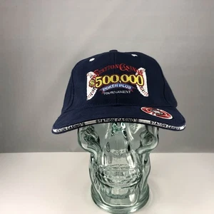 Vintage STATION CASINO'S $500,000 Poker Plus Tournament Las Vegas Hat Cap OSFM - Picture 1 of 6