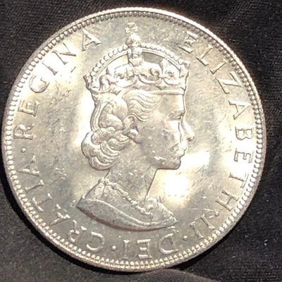 Bermudas 1964 1 corona de plata - Isabel II - MS (como nuevo sin circular) Foto 1 de 2