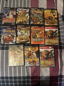 LOTE DE VIDEOJUEGOS CABELA’S X11 PLAYSTATION 2 BIG HUNTER CAZA PELIGROSA + MÁS - Imagen 1 de 11
