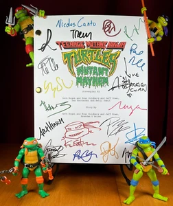 Teenage Mutant Ninja Turtles: Mutant Mayhem Script Signed- Autograph Reprints - Picture 1 of 7
