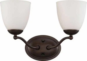 Nuvo 60/5152 Patton 2 Light 15 inch Prairie Bronze Vanity Wall Light - Picture 1 of 3