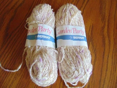 Bernat GARDEN PARTY Hilo Algodón Acrílico Orquídea #36191 Mismo Lote Foto 1 de 3